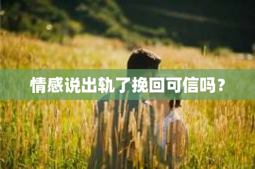 情感说出轨了挽回可信吗？