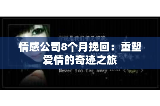 情感公司8个月挽回：重塑爱情的奇迹之旅