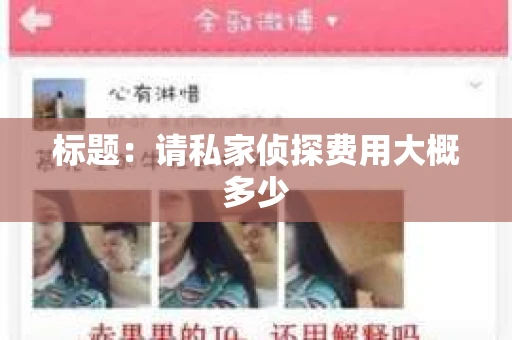 标题：请私家侦探费用大概多少