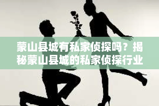 蒙山县城有私家侦探吗？揭秘蒙山县城的私家侦探行业