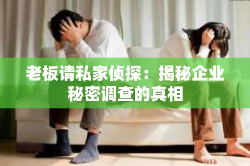 老板请私家侦探：揭秘企业秘密调查的真相